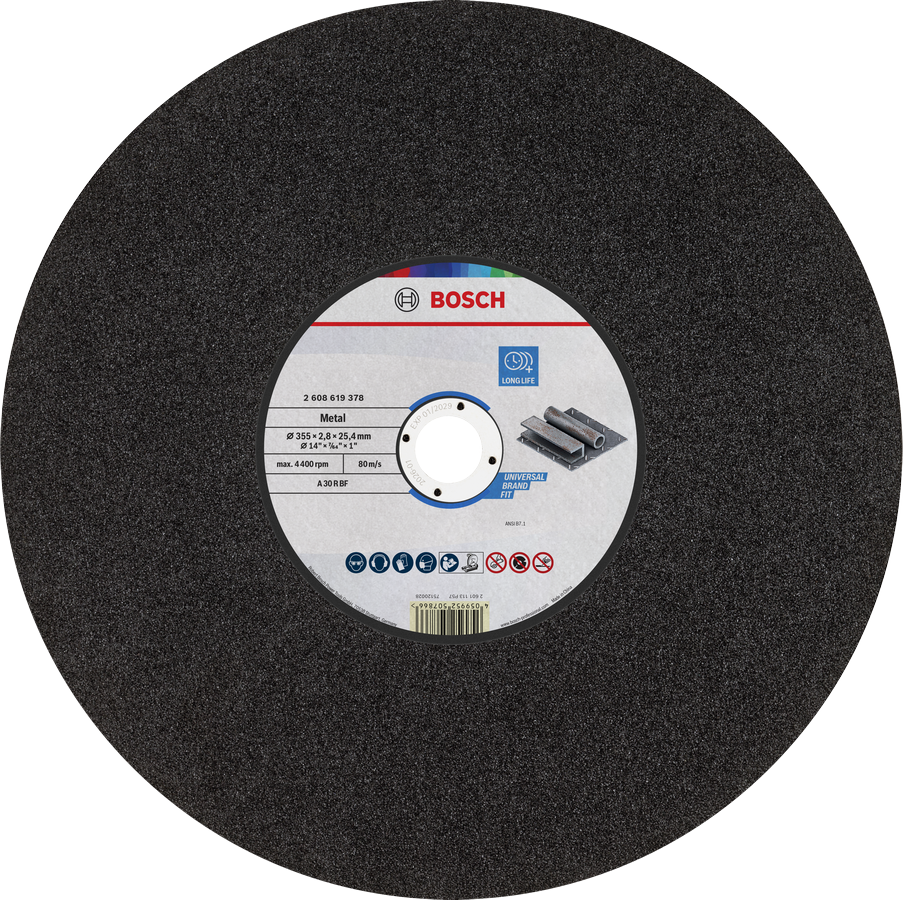 Bosch metal cutting disc 355 x 2.8 x 25.4 mm.