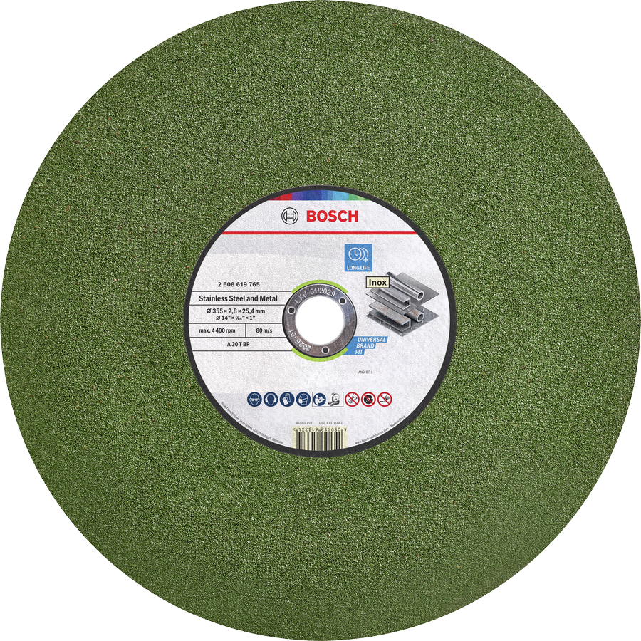 Bosch Stainless Steel and Metal Cutting Disc 355 mm.