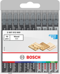 Bosch wood jigsaw blade set 10 pcs for universal fit.