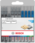 Bosch Wood and Metal Jigsaw Blade Basic Set, 10 pcs.