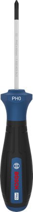 Bosch PRO Screwdriver PH0 x 60 mm with ergonomic handle.