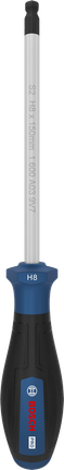 Bosch PRO Screwdriver H8 x 150 mm with ergonomic handle.