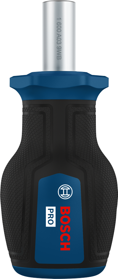 Bosch PRO Stubby Bit Screwdriver with ergonomic handle.