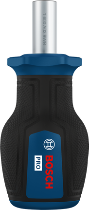 Bosch PRO Stubby Bit Screwdriver with ergonomic handle.
