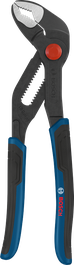 Bosch water pump pliers with blue ergonomic handles.