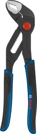Bosch water pump pliers with blue ergonomic handles.