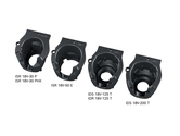 Four black plastic motor mounts.