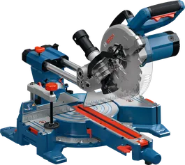 Bosch GCM305-216S mitre saw with sliding rail.