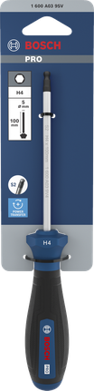 Bosch PRO Screwdriver H4 x 100 mm with S2 steel shaft.