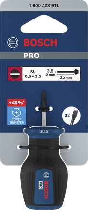 Bosch PRO stubby SL 0.6 x 3.5 mm screwdriver.