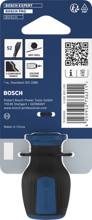 Bosch PRO Stubby Screwdriver SL 1.0 x 5.5 with anti-roll handle.