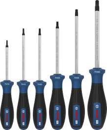 Bosch PRO Screwdriver Set TH, 6 pcs with S2 shafts.