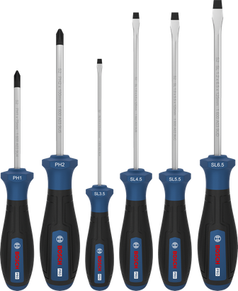 PRO PH/SL Screwdriver Set, 6 pcs