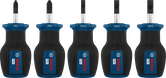 Bosch PRO Stubby Screwdriver PZ/SL Set with S2 shafts.
