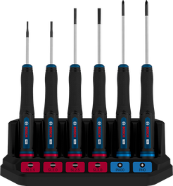Bosch PRO Precision Screwdriver Set PH/SL with anti roll-off.