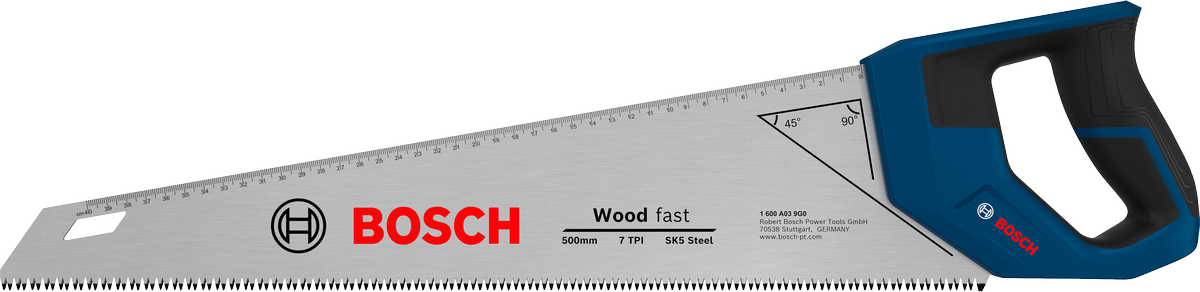 Bosch handsaw 500 mm 7 TPI for wood cutting.