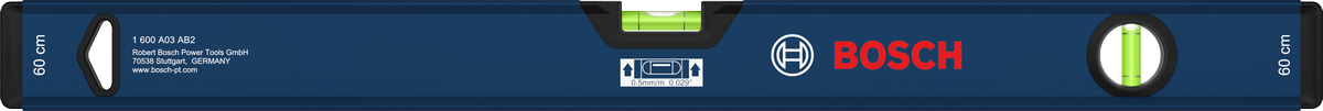 Bosch 60 cm box level with dual vials.