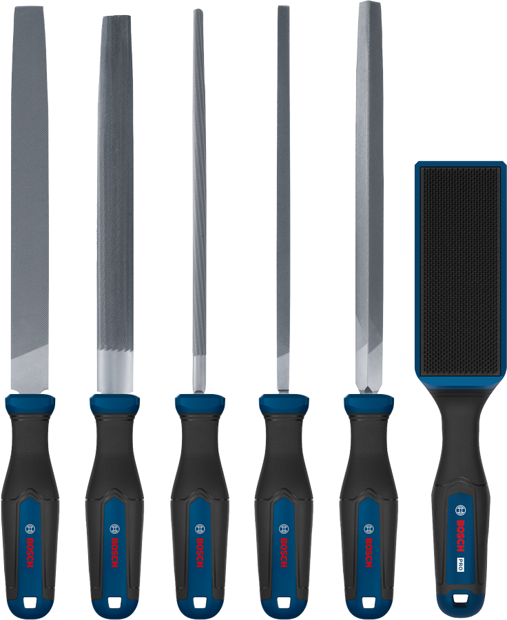 Files and File Brush Set, 6 pcs