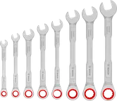 Bosch ratchet combination wrench set 8-19 mm, 50 percent more torque.