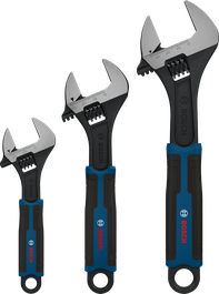 Bosch adjustable wrench set 150, 200, 250 mm.