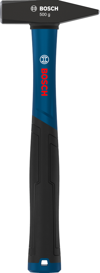 Bosch engineer's hammer 500 g with carbon steel head.