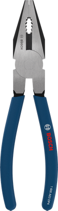 Bosch combination pliers with dipped non-slip handle.