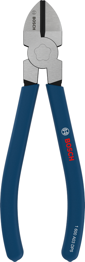 Bosch diagonal side cutters 160 mm with dipped non-slip handles.