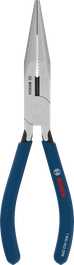 Bosch long-nose pliers with non-slip handles.