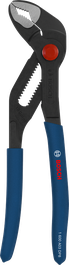 Bosch water pump pliers with dipped non-slip handles.