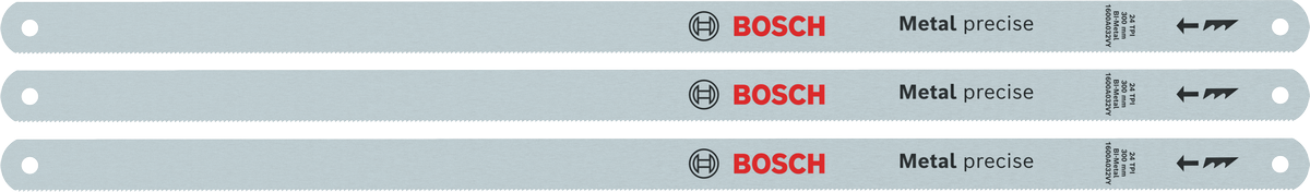 Bosch Hacksaw 300 mm 24 TPI bi-metal blades 3 pack.