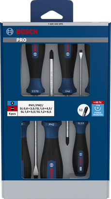 PRO PH/SL Screwdriver Set, 6 pcs