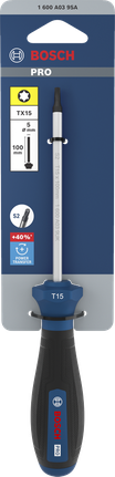 Bosch PRO Screwdriver TX15 x 100 mm with ergonomic handle.
