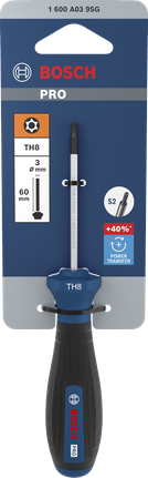 Bosch PRO TH8 screwdriver with 60 mm S2 blade.