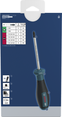 PRO Screwdriver PZ/SL Set, 6 pcs