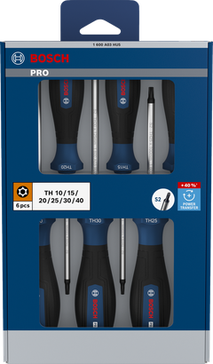 PRO Screwdriver Torx Security Set, 6 pcs