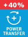 Power transfer 40 percent.
