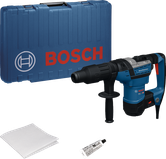 Bosch GBH5-40V rotary hammer with case and accessories.