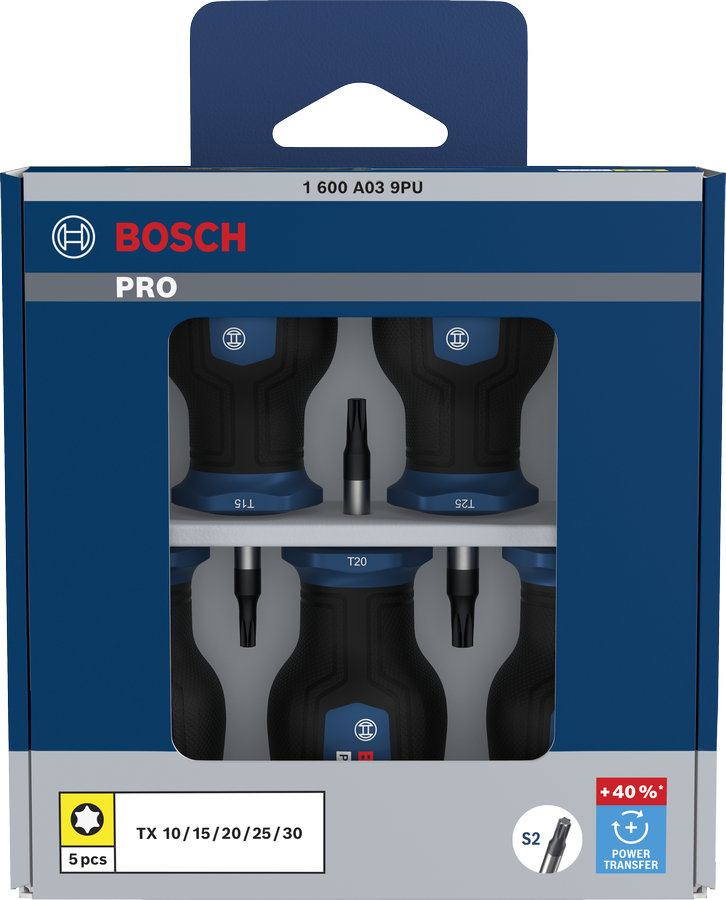 PRO Stubby Screwdrivers Torx Set, 5 pcs