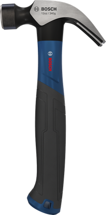 Bosch claw hammer 12 oz curved with carbon steel head.