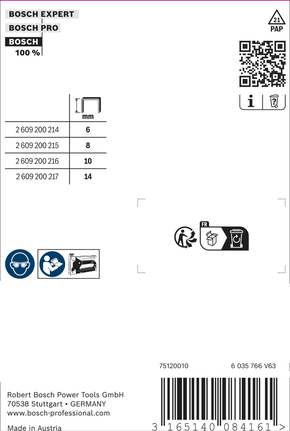 Bosch Fine Wire Staples Type 53/10S for staplers.