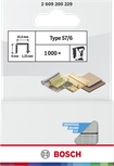 Bosch flat wire staples Type 57/6 for wood and cardboard.