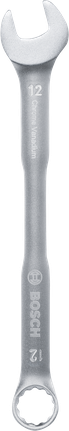 Bosch 12 mm combination wrench chrome vanadium.