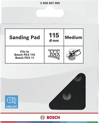 Bosch 115 mm medium sanding pad for PEX 115 and PEX 11.