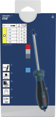 Screwdriver Torx Set, 5 pcs