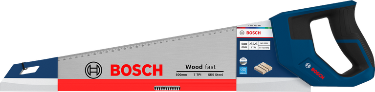Bosch handsaw 500 mm 7 TPI for wood cutting.