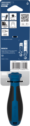 Bosch screwdriver PZ2 x 100 mm with anti-roll handle.