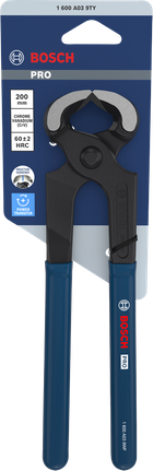 Bosch PRO Carpenters Pincers 200 mm with dipped handles.