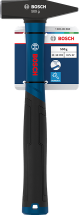 Bosch Engineer's Hammer 500 g with carbon steel head.