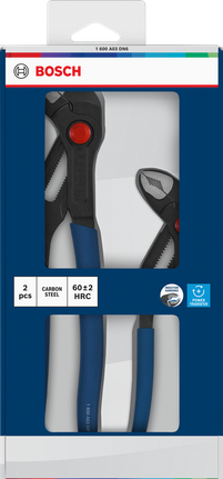 Bosch water pump pliers set with quick adjustment.