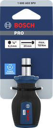 Bosch PRO Stubby Bit Screwdriver with 20 mm shaft.